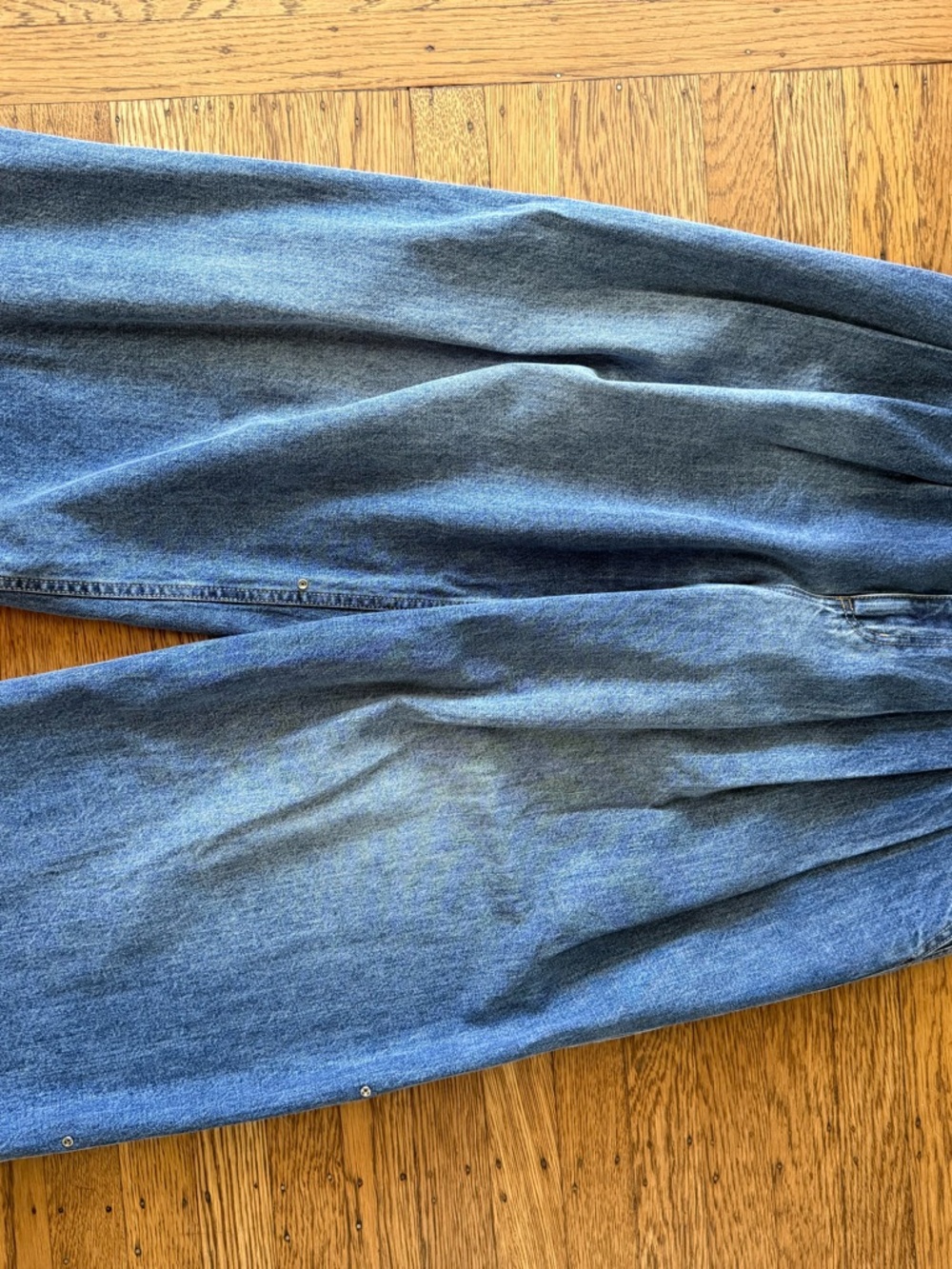 Tibi Spring Denim Triple Pleat NWOT 26S - Picture 3 of 6